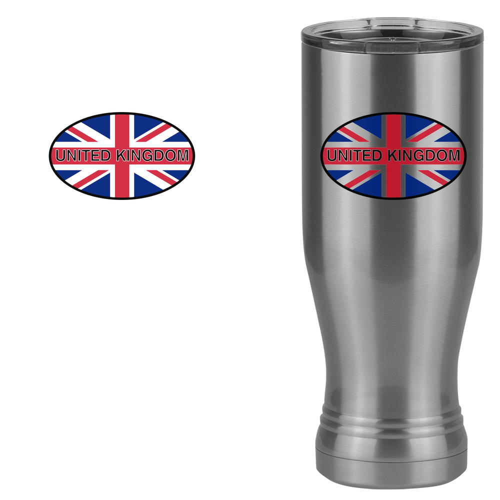 United Kingdom Pilsner Tumbler (20 oz) - England - Design View