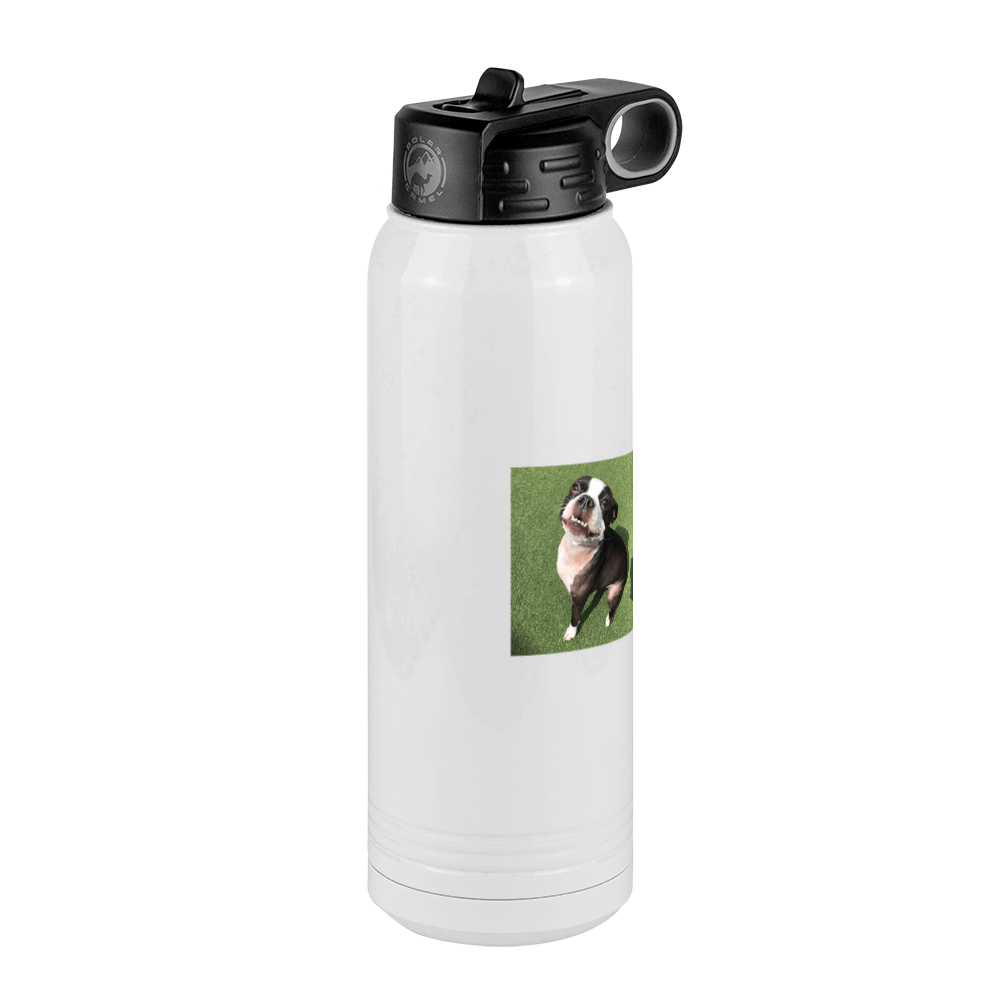 Photo Upload Water Bottle (30 oz) - Square Image - Front Right View