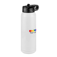 Thumbnail for Upload Your Logo Water Bottle (30 oz) - Square Logo - Front Right View