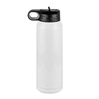 Thumbnail for Upload Your Logo Water Bottle (30 oz) - Square Logo - Left View