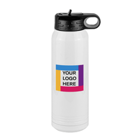 Thumbnail for Upload Your Logo Water Bottle (30 oz) - Square Logo - Right View