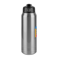 Thumbnail for Upload Your Logo Water Bottle (30 oz) - Square Logo - Center View