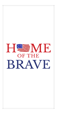 Thumbnail for USA Beach Towel - Home of the Brave - Front View