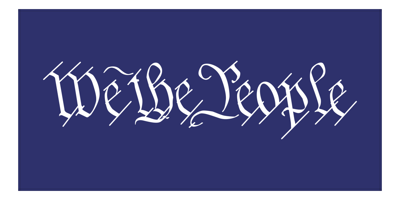 USA Beach Towel - We The People - Front View