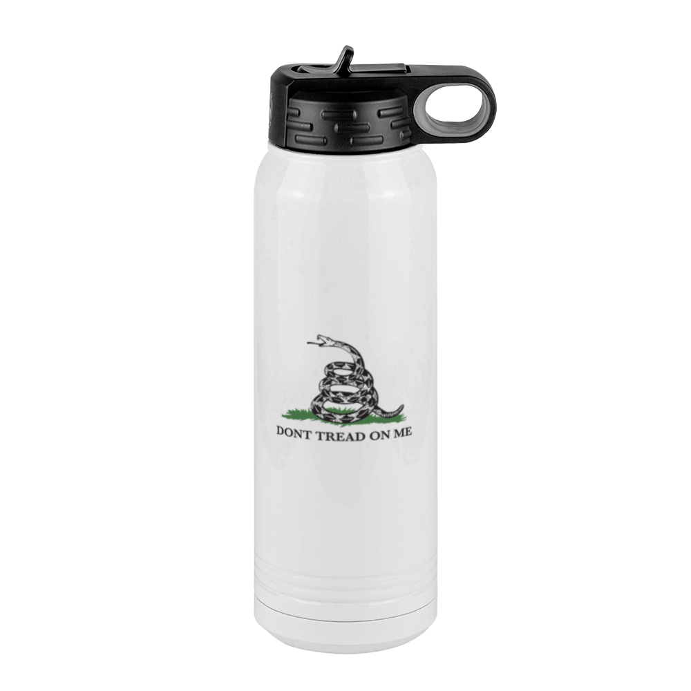 Personalized USA Flag Water Bottle (30 oz) - Gadsden Flag - Don't Tread On Me - Right View
