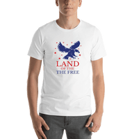 Thumbnail for USA T-Shirt - White - Land of the Free - Shirt View