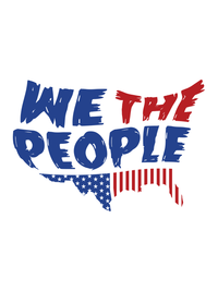 Thumbnail for USA T-Shirt - White - We The People - Map - Decorate View