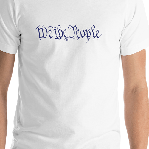 USA T-Shirt - White - We The People - Shirt Close-Up View