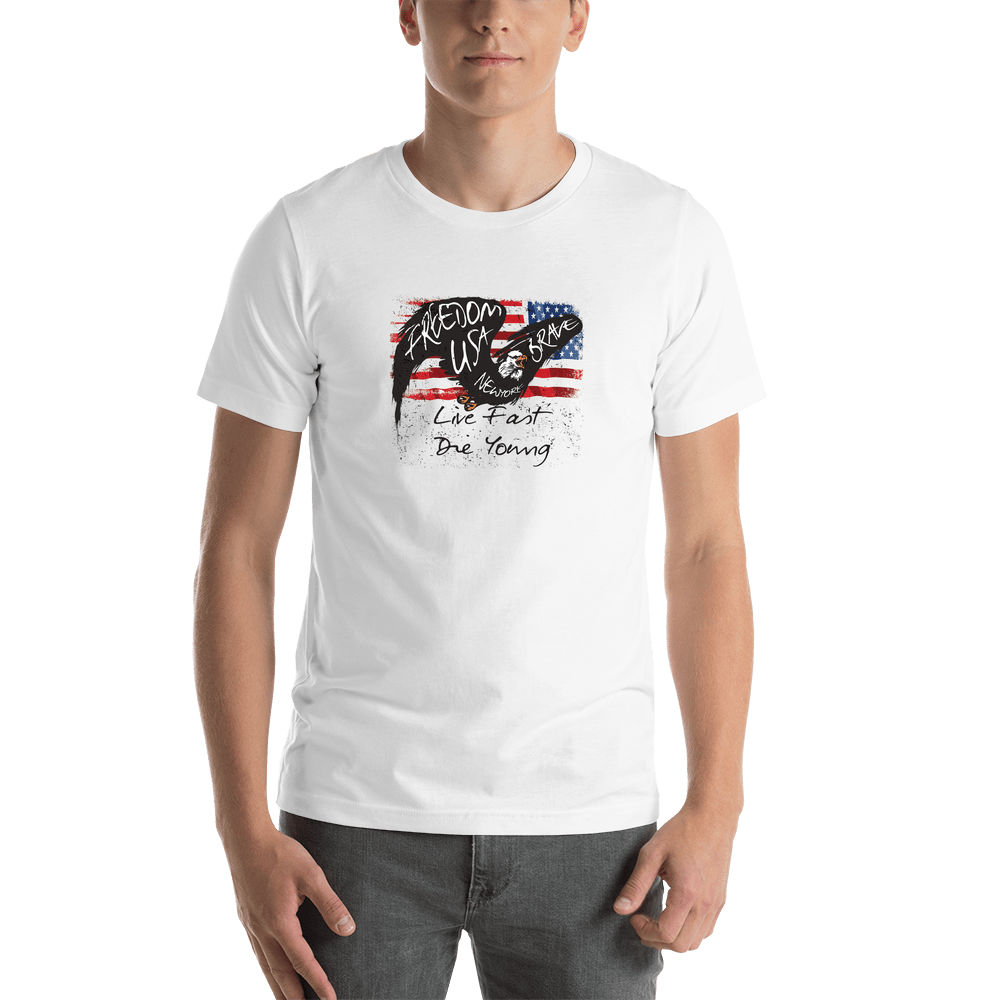 USA T-Shirt - White - Eagle - Shirt View