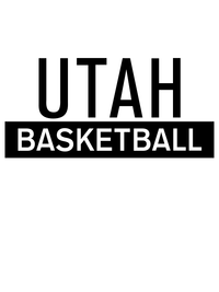 Thumbnail for Utah Basketball T-Shirt - White - Decorate View