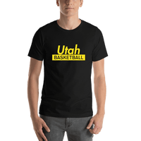 Thumbnail for Utah Basketball T-Shirt - Black - Shirt View