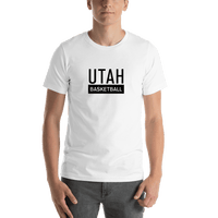 Thumbnail for Utah Basketball T-Shirt - White - Shirt View