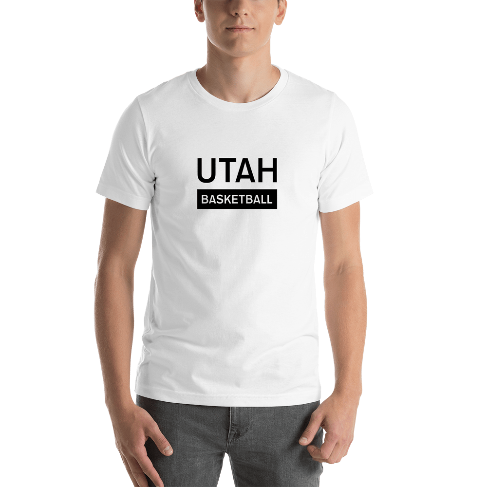 Utah Basketball T-Shirt - White - Shirt View