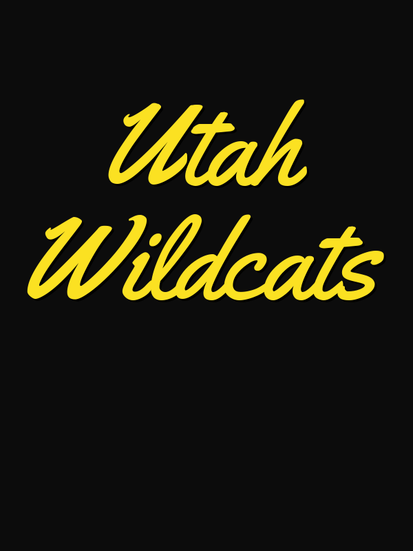 Personalized Utah T-Shirt - Black - Decorate View