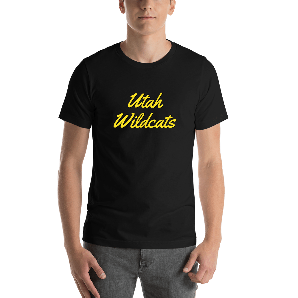 Personalized Utah T-Shirt - Black - Shirt View