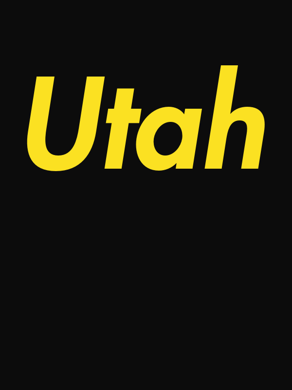 Personalized Utah T-Shirt - Black - Decorate View