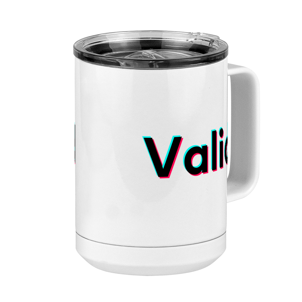 Valid Coffee Mug Tumbler with Handle (15 oz) - TikTok Trends - Front Right View