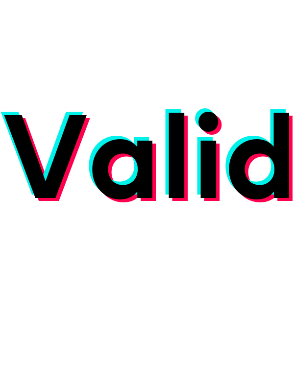 Valid T-Shirt - White - TikTok Trends - Decorate View