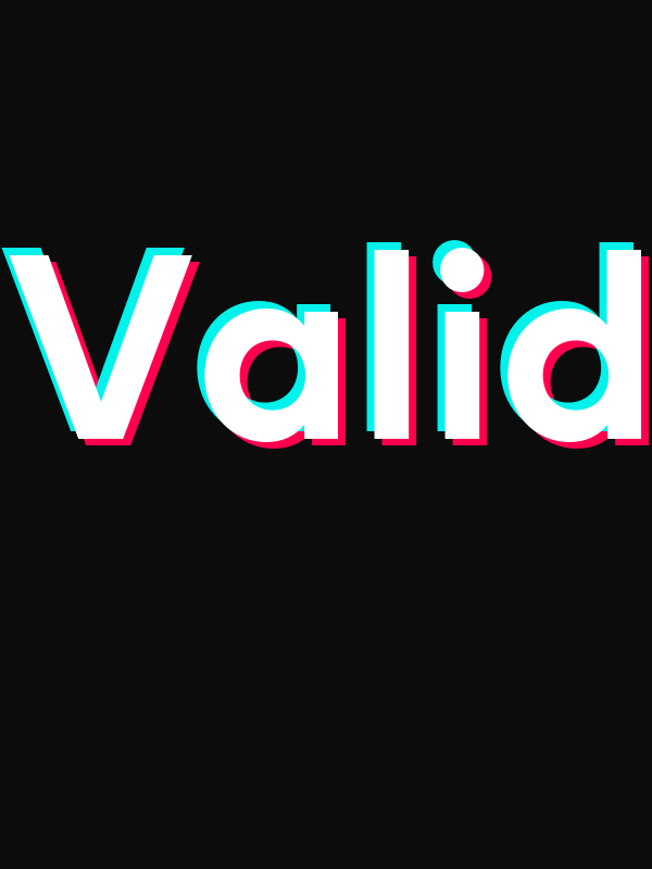 Valid T-Shirt - Black - TikTok Trends - Decorate View