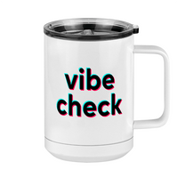 Thumbnail for Vibe Check Coffee Mug Tumbler with Handle (15 oz) - TikTok Trends - Right View