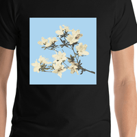 Thumbnail for Vintage Japanese Azaleas T-Shirt - Ogawa Kazumasa - Shirt Close-Up View