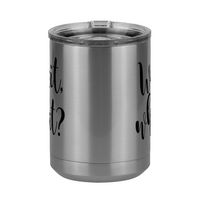 Thumbnail for Wait What Coffee Mug Tumbler with Handle (15 oz), Custom Script Cursive Calligraphy - Front View