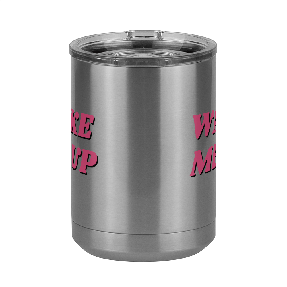 Wake Me Up Coffee Mug Tumbler with Handle (15 oz) - Front View