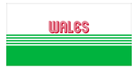 Thumbnail for Personalized Wales Beach Towel - Front View