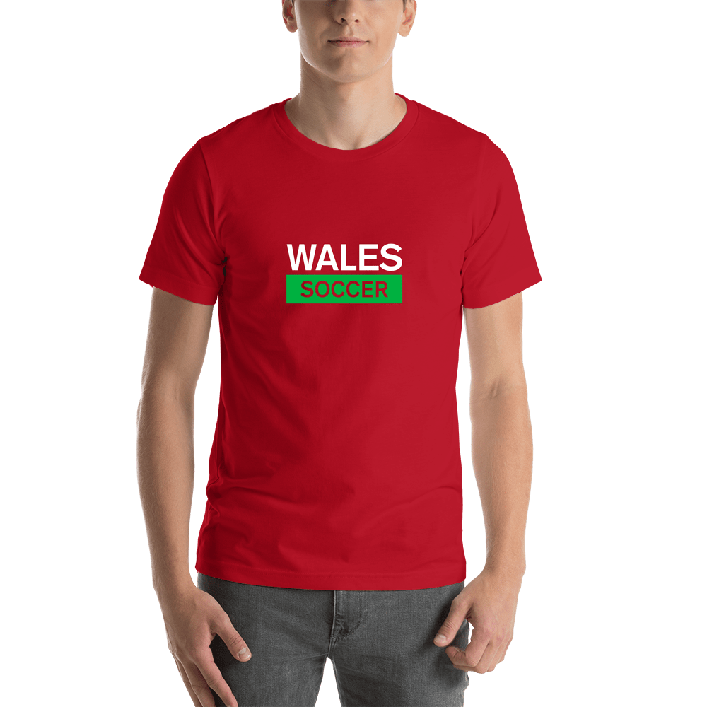 Wales Soccer T-Shirt - Red - Shirt View