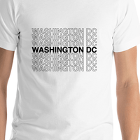 Thumbnail for Washington DC T-Shirt - White - Shirt Close-Up View