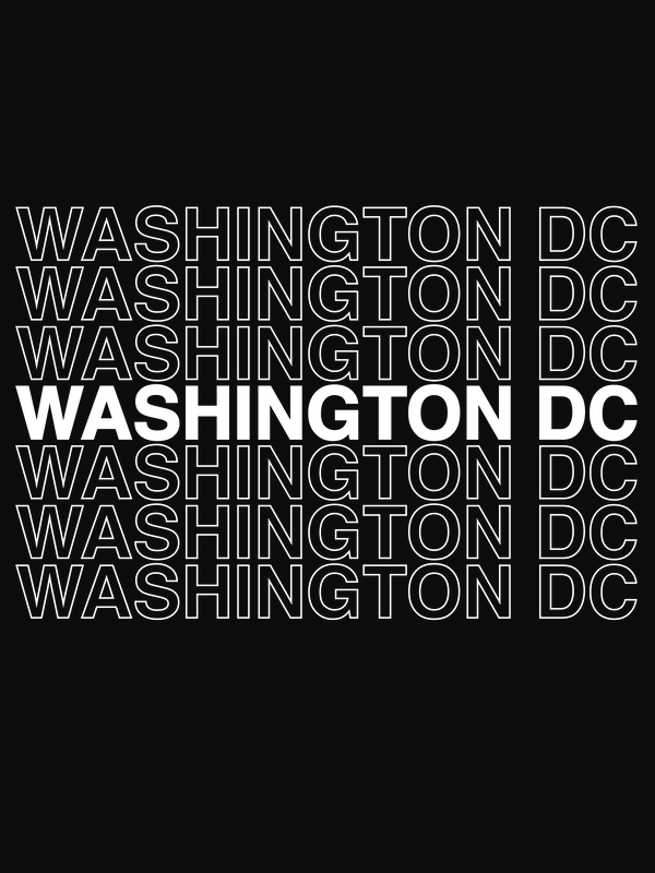 Washington DC T-Shirt - Black - Decorate View