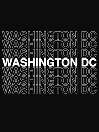 Thumbnail for Washington DC T-Shirt - Black - Decorate View