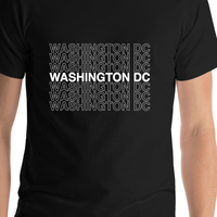 Thumbnail for Washington DC T-Shirt - Black - Shirt Close-Up View