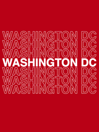 Thumbnail for Washington DC T-Shirt - Red - Decorate View