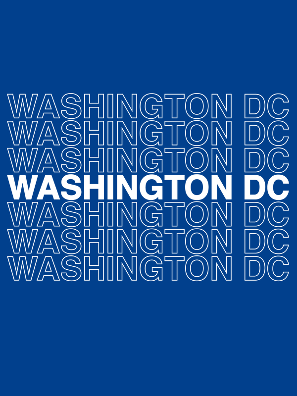 Washington DC T-Shirt - Blue - Decorate View