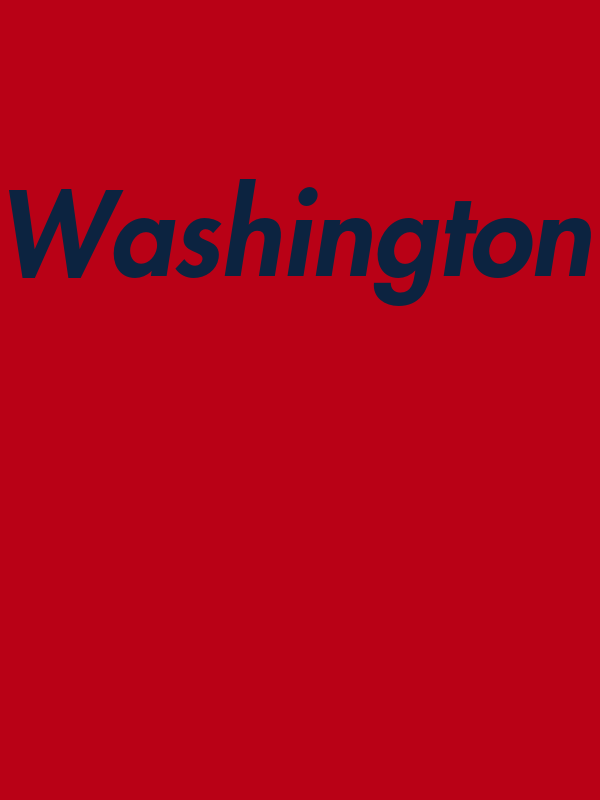 Personalized Washington T-Shirt - Red - Decorate View