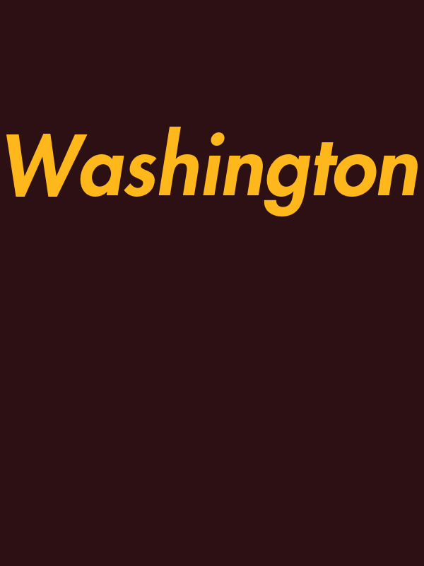 Personalized Washington T-Shirt - Reddish Black - Decorate View