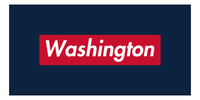 Thumbnail for Personalized Washington Beach Towel - Front View