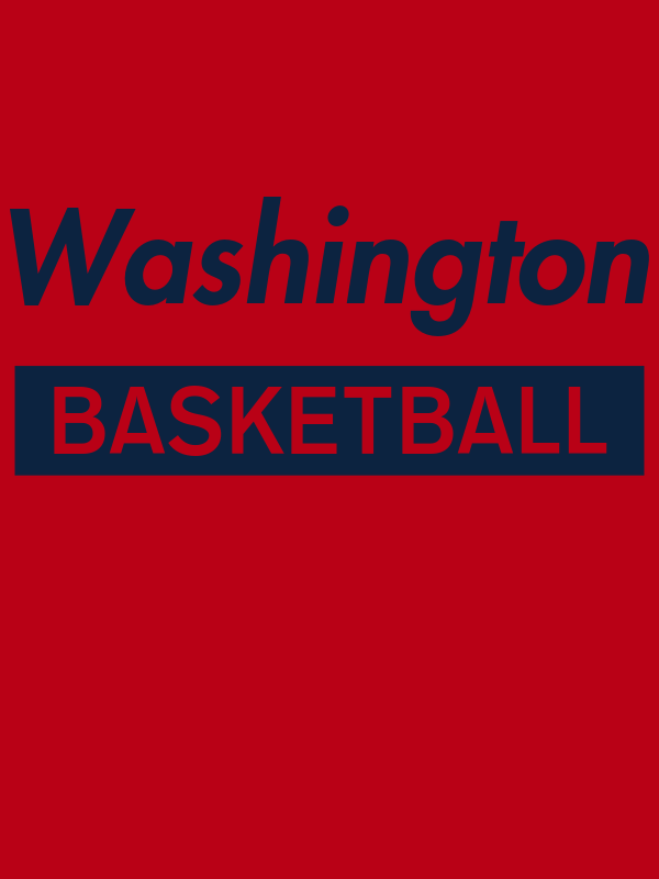 Washington Basketball T-Shirt - Red - Decorate View