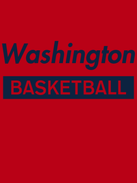 Thumbnail for Washington Basketball T-Shirt - Red - Decorate View
