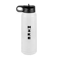 Thumbnail for Personalized Water Bottle (30 oz) - Vertical Text - Left View