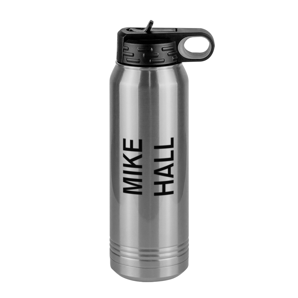 Personalized Water Bottle (30 oz) - Rotated Text - Right View