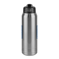 Thumbnail for Personalized Water Bottle (30 oz) - Rotated Text - Center View