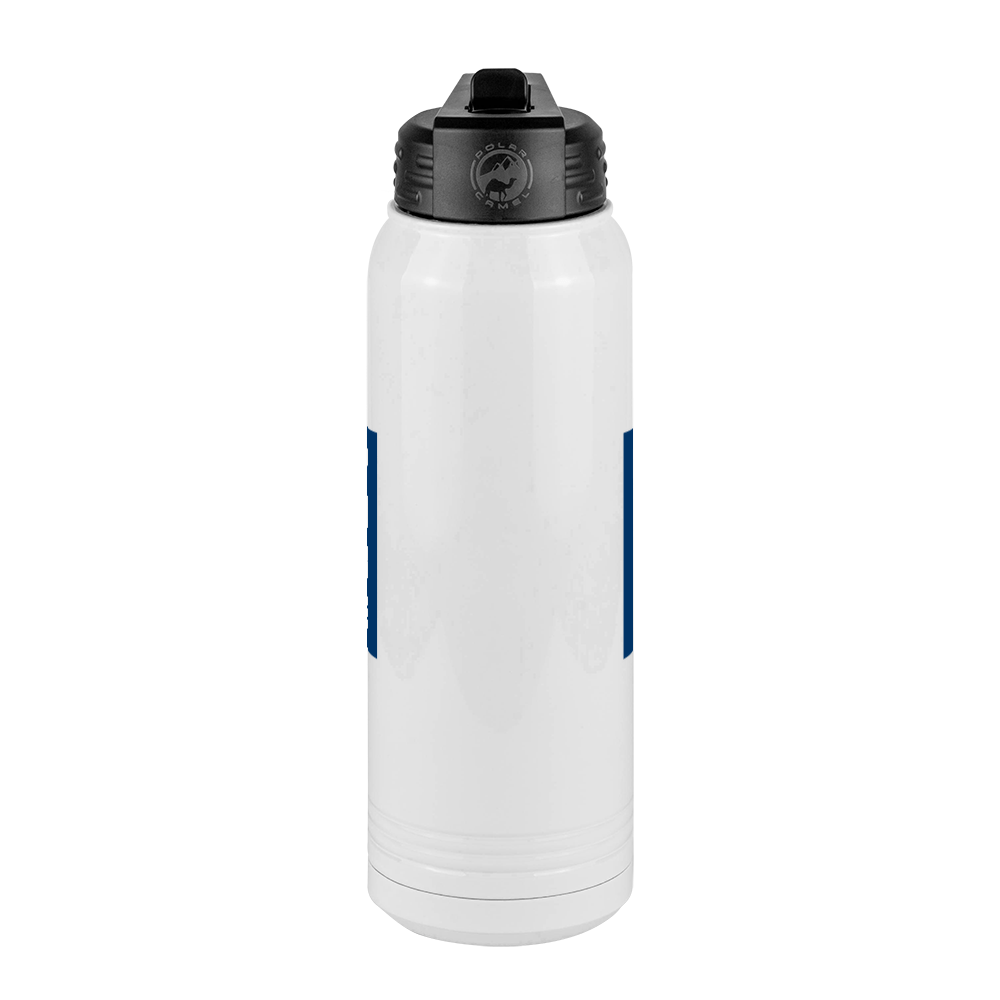 Personalized Water Bottle (30 oz) - Vertical Text - Center View