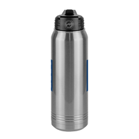 Thumbnail for Personalized Water Bottle (30 oz) - Vertical Text - Center View