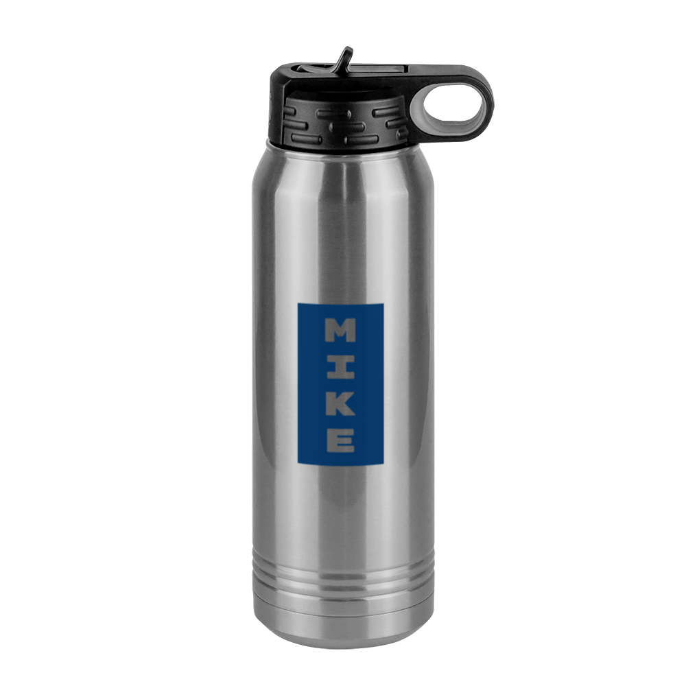 Personalized Water Bottle (30 oz) - Vertical Text - Right View