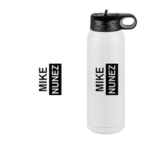Thumbnail for Personalized Water Bottle (30 oz) - Rotated Text - Design View