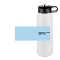 Thumbnail for Personalized Water Bottle (30 oz) - Upload Your Art - Design View