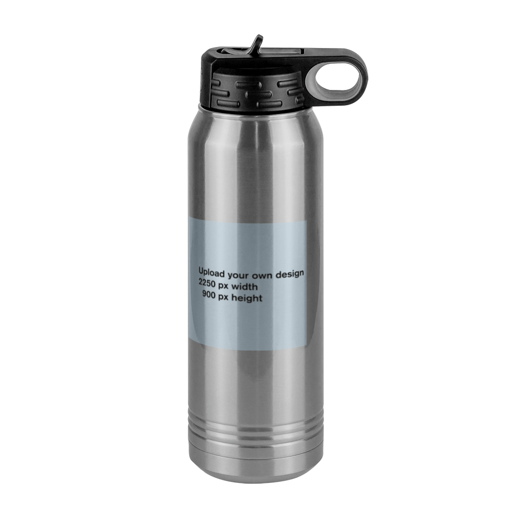 Personalized Water Bottle (30 oz) - Upload Your Art - Right View