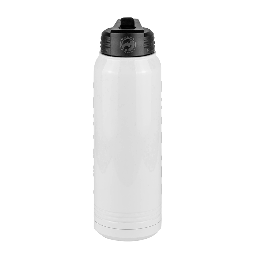 Personalized Water Bottle (30 oz) - Vertical Text - Front View